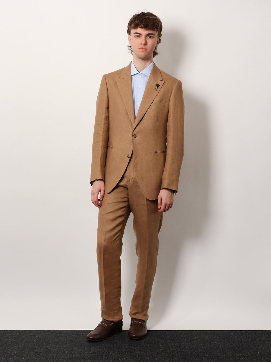Tシャツ・カットソー LARDINI Feeling linen suit with removable iconic brooch Lardini Feeling Linen Suit With Removable Iconic Brooch