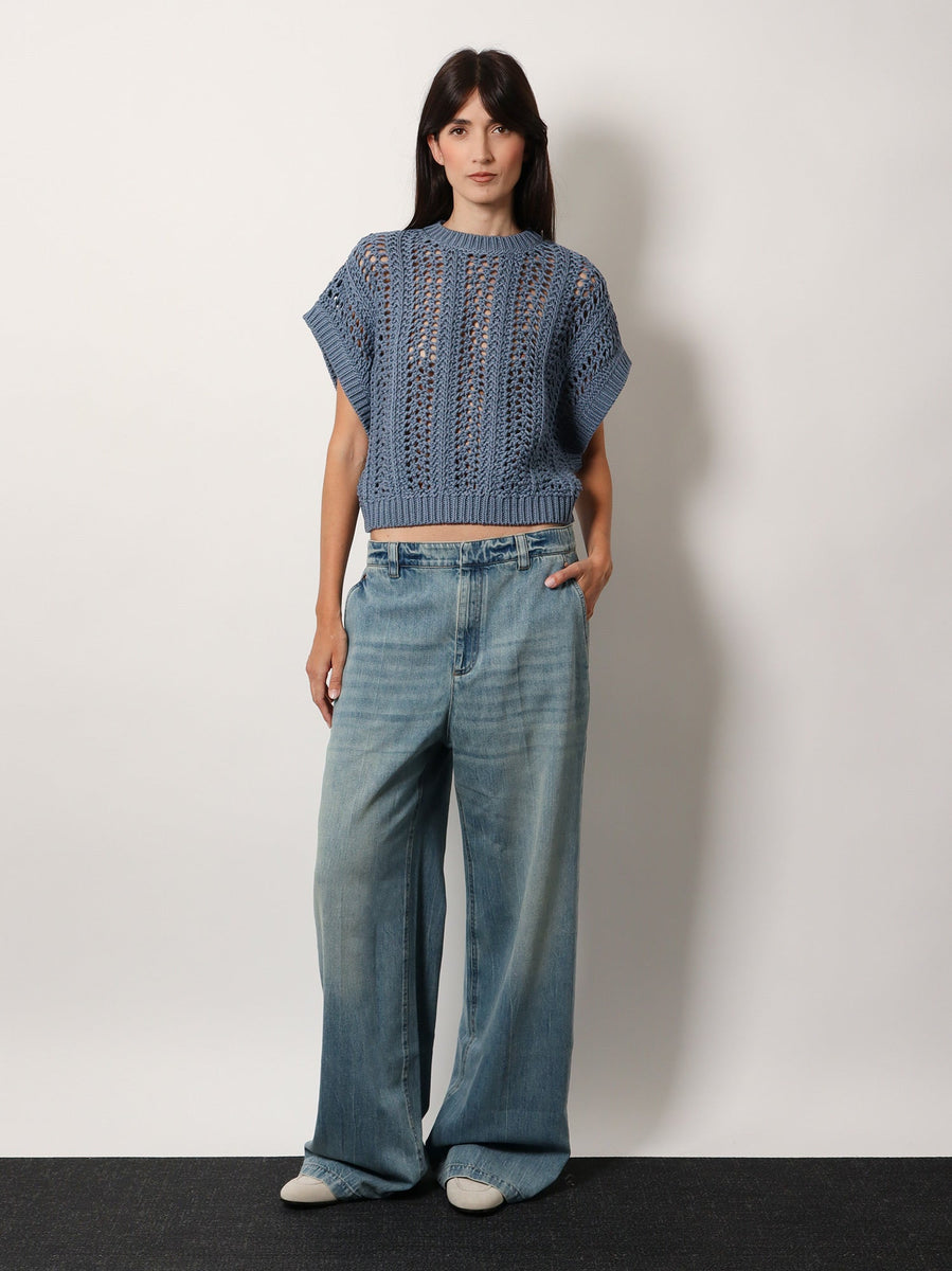 BRUNELLO CUCINELLI Stone-washed flared jeans スニーカー Brunello Cucinelli Stone-Washed Flared Jeans – Fashdes