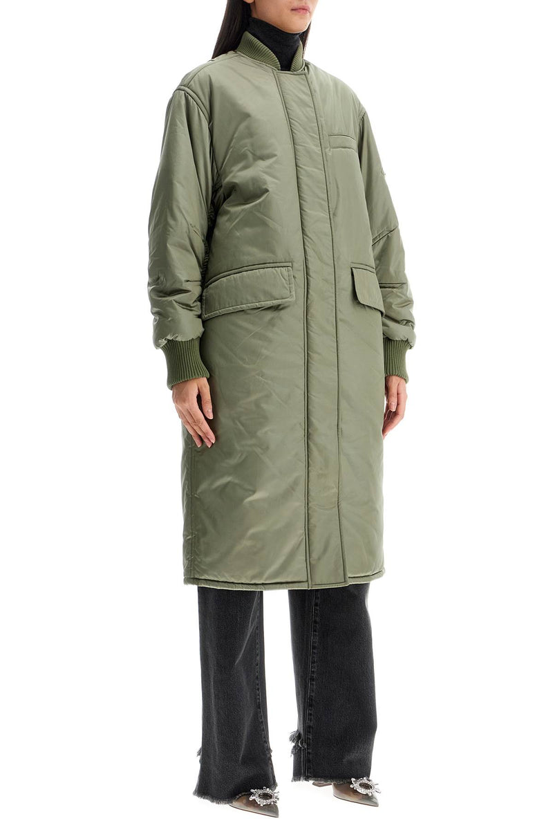 Stand Studio Olive Green Nylon Abbie Padded Jacket – Fashdes