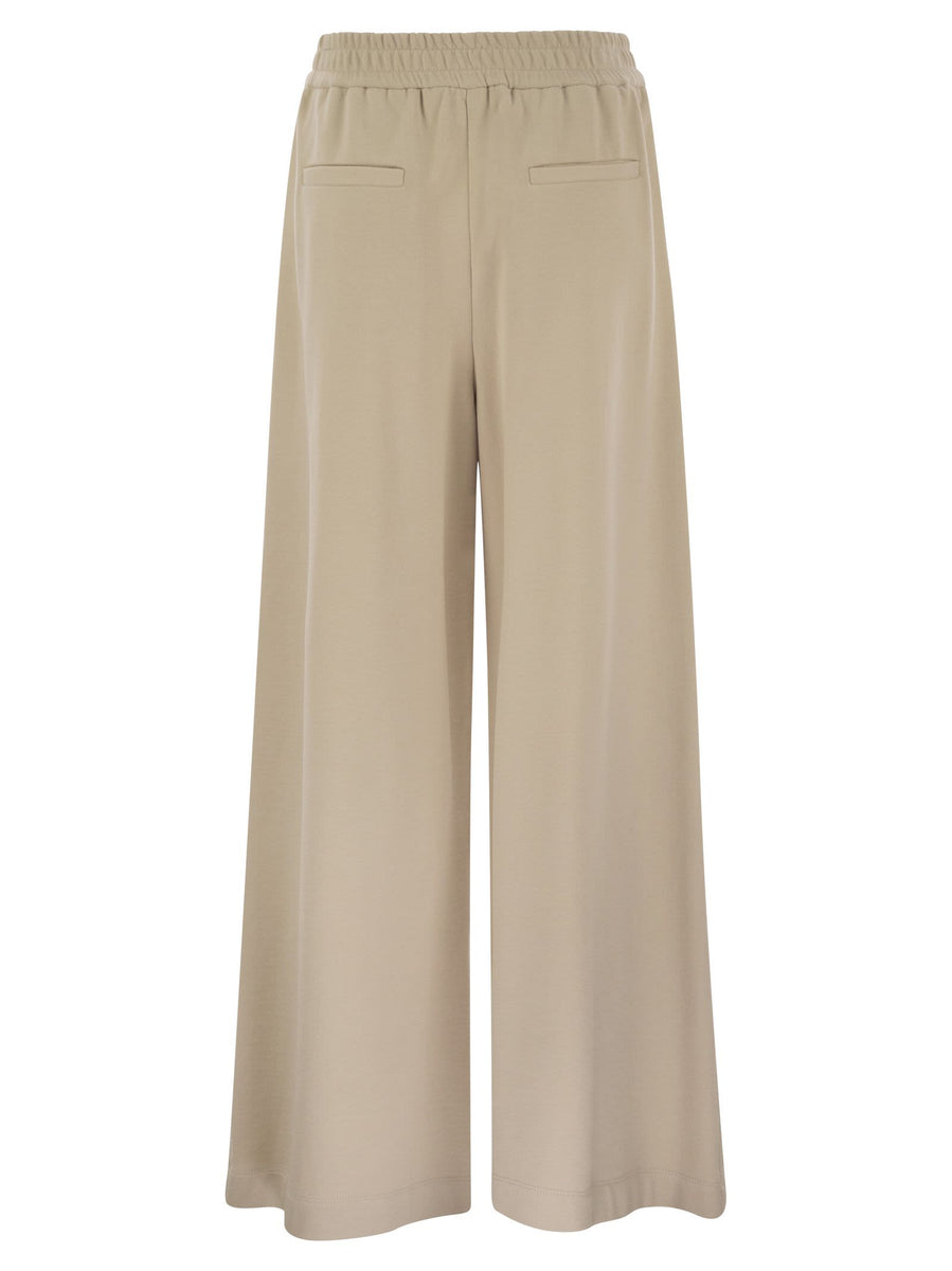パンツ BRUNELLO CUCINELLI Track trousers in cotton fleece Smooth Brunello Cucinelli Track Trousers In Cotton Fleece Smooth