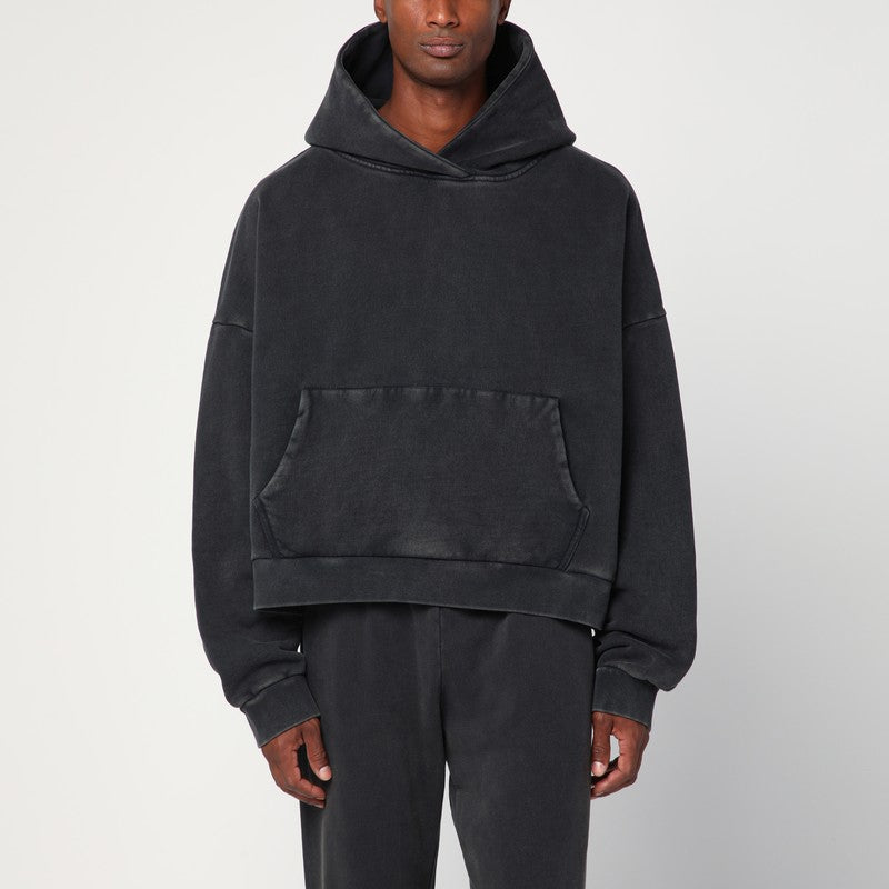 Entire Studios Washed Black Cotton Sweatshirt – Fashdes
